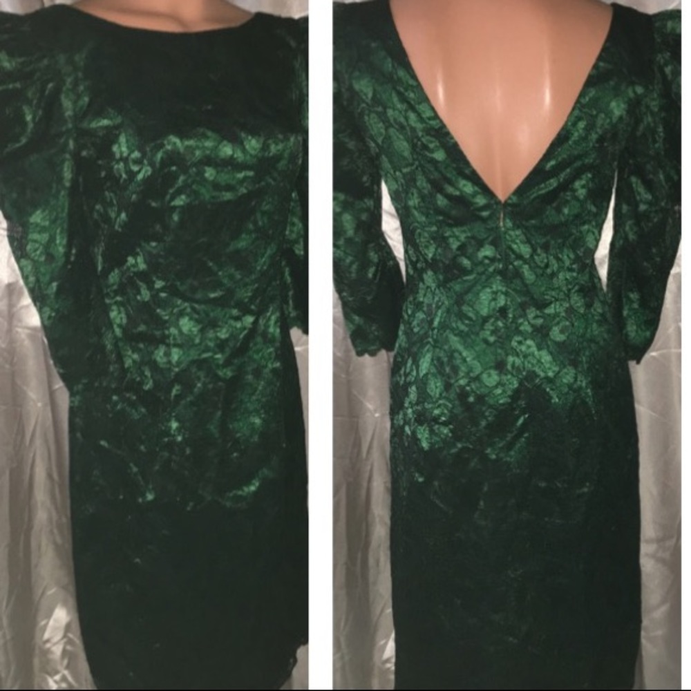 Vintage House of Bianchi Lace Formal Evening Dress